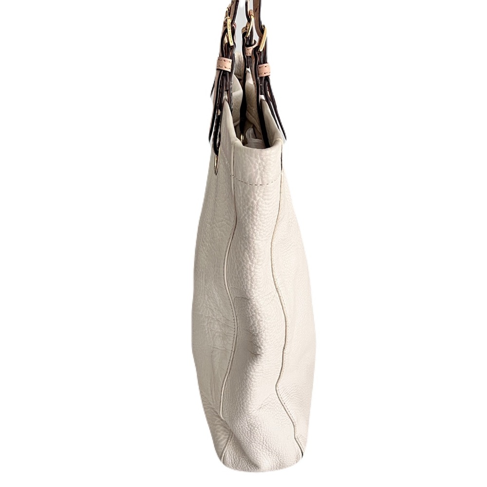 Michael Kors Ivory Pebbled Leather Tote Bag - Picture 4 of 8